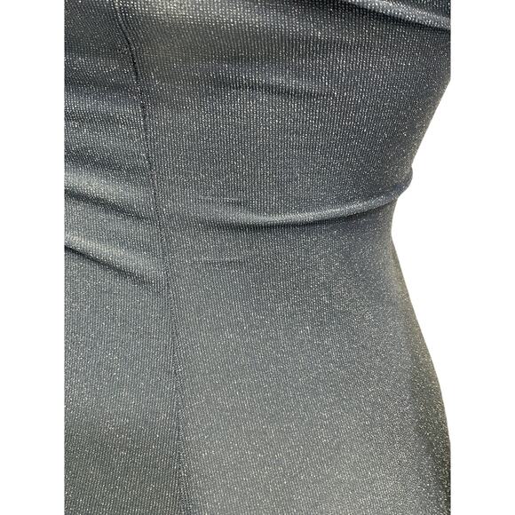 Kim Shui Glitter Blue Rayon Wrap Jumpsuit Size S - Picture 5 of 6